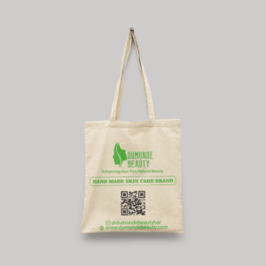 a bag with a qr code