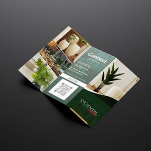a brochure with a picture of plants