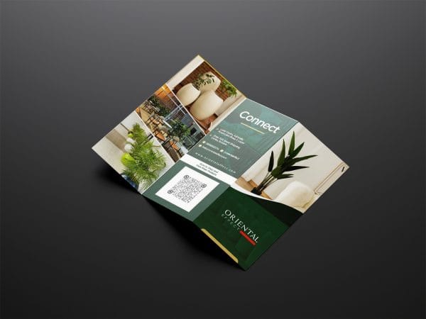 a brochure with a picture of plants
