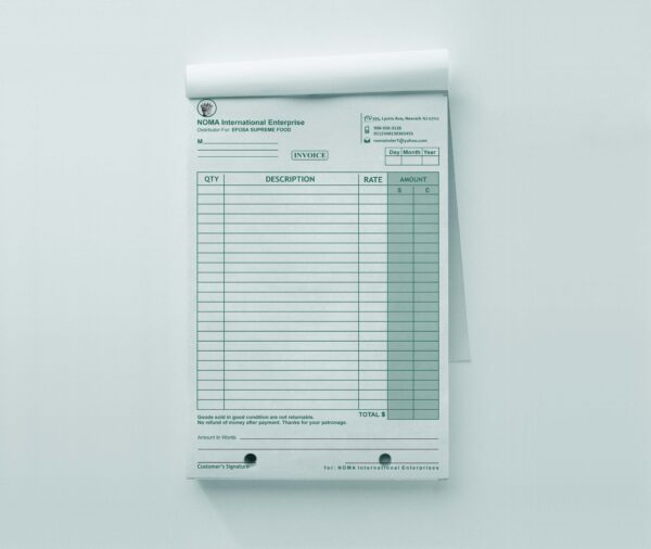 Invoice Booklet