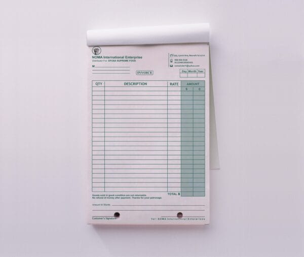 Invoice Booklet - Image 2