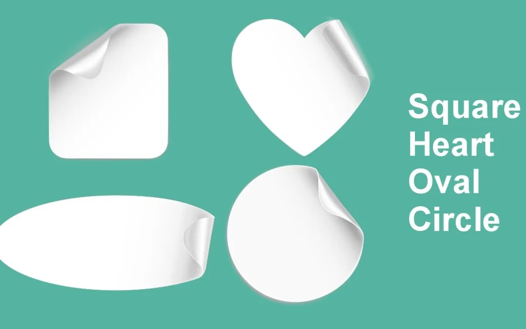 stickers shape and size